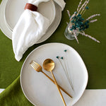 Forest Green Table Runner, 100% Linen