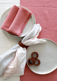 Dusty Rose Table Runner, Linen