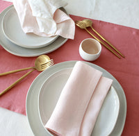 Dusty Rose Table Runner, Linen