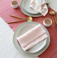 Dusty Rose Table Runner, Linen
