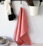 Dusty Rose Linen Tea Towel, Kitchen Towel