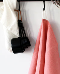 Dusty Rose Linen Tea Towel