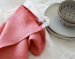 Dusty Rose Linen Tea Towel
