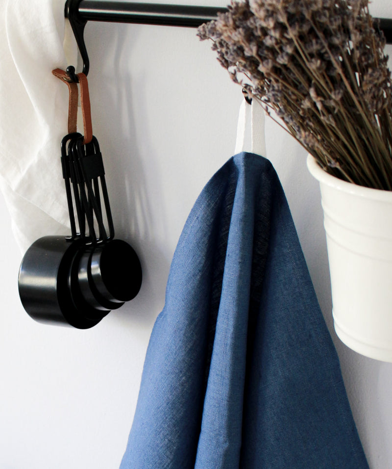 Blue kitchen towel