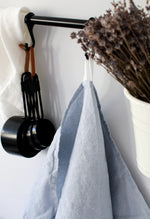 Sky Blue Linen Tea Towel, Kitchen Towel