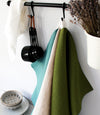 Teal Linen Kitchen Towel