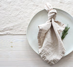 Natural Linen Napkins, Set of 4 or Single Napkin