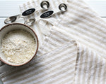 Striped Kitchen Towels, 100% Linen, Set of 2 or Single