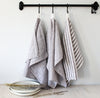 Natural Striped Kitchen Towels, Set of 3 or Single
