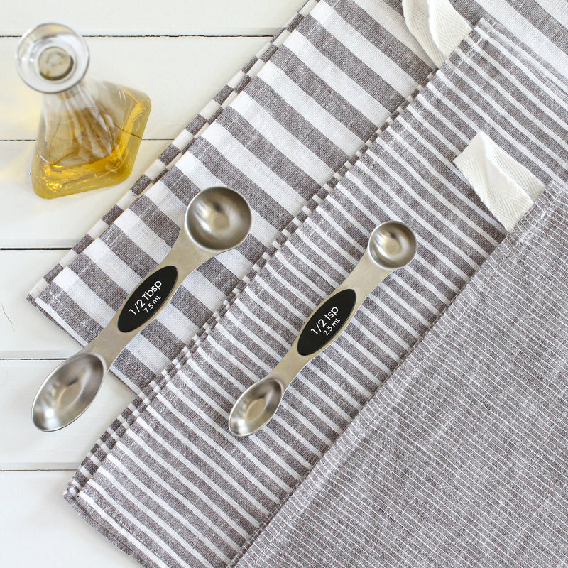 Cotton Linen Tea Towel Set of 2, Kitchen Towels