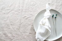 Soft White Linen Napkins