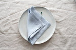 Sky Blue Linen Napkins, Set of 4 or Single Napkin