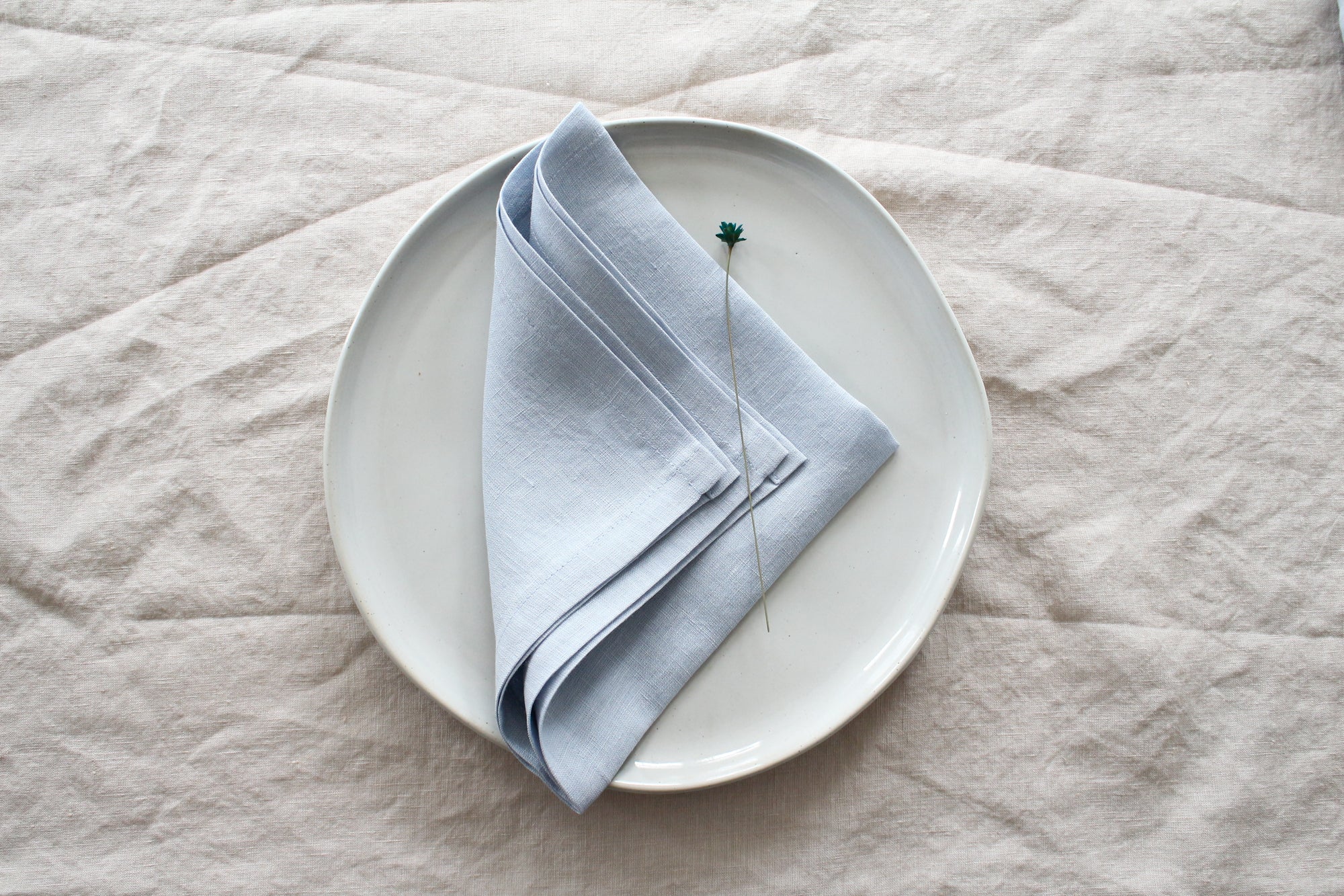 Sky Blue Linen Napkins. Softened Linen Napkin Set. Wedding Napkins. Dinner  Napkins. Cocktail Napkins. Cloth Napkins. Handmade Table Linens 