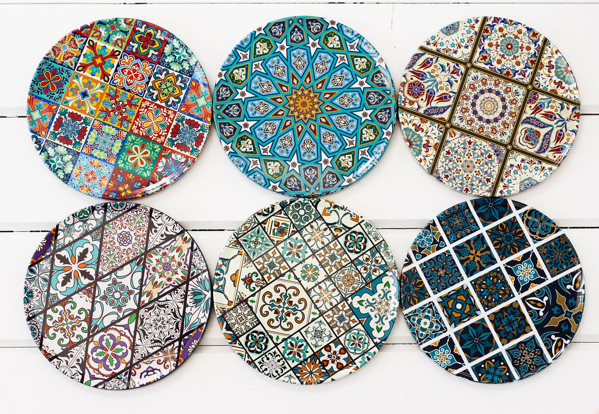 Coaster Set of 6, Coaster Set for Drinks, Decorative Coaster Set