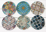 Coaster Set of 6, Coaster Set for Drinks, Decorative Coaster Set