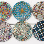 Coaster Set of 6, Coaster Set for Drinks, Decorative Coaster Set