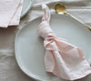 Blush linen napkins
