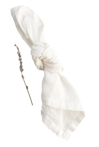 Soft White Linen Napkins