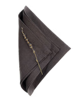 Smoke Gray Linen Napkins, Set of 4 or Single Napkin