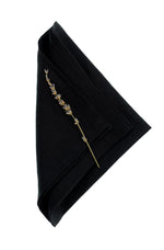Black Linen Napkins, Set of 4 or Single Napkin